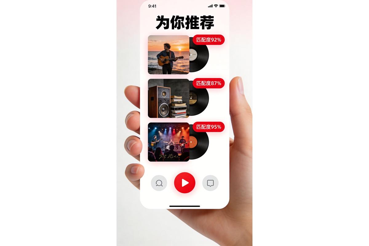 汽水音乐AI推荐页面